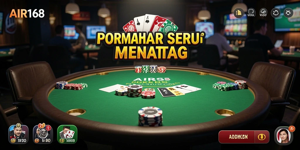 Tampilan gameplay Poker yang seru di AIR168.