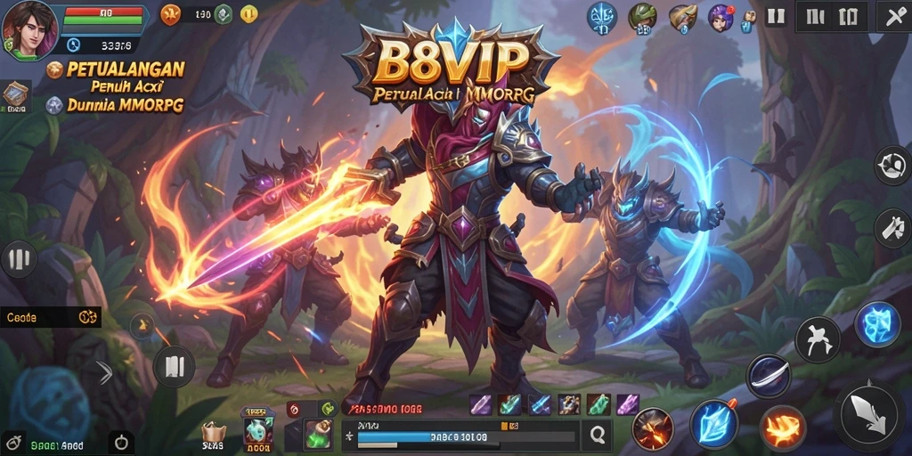 Gambaran gameplay menarik dalam dunia MMORPG B8VIP.