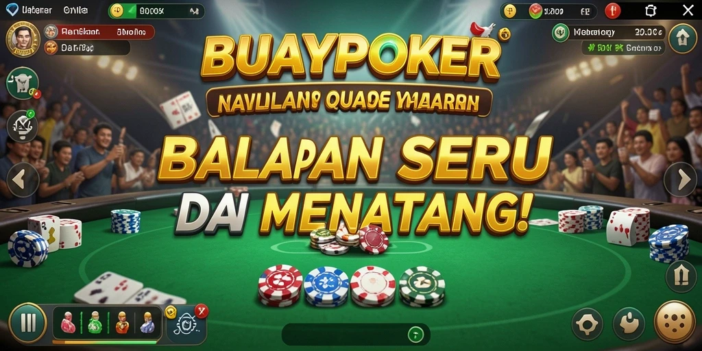 Tampilan gameplay balapan yang menegangkan di BUAYAPOKER.