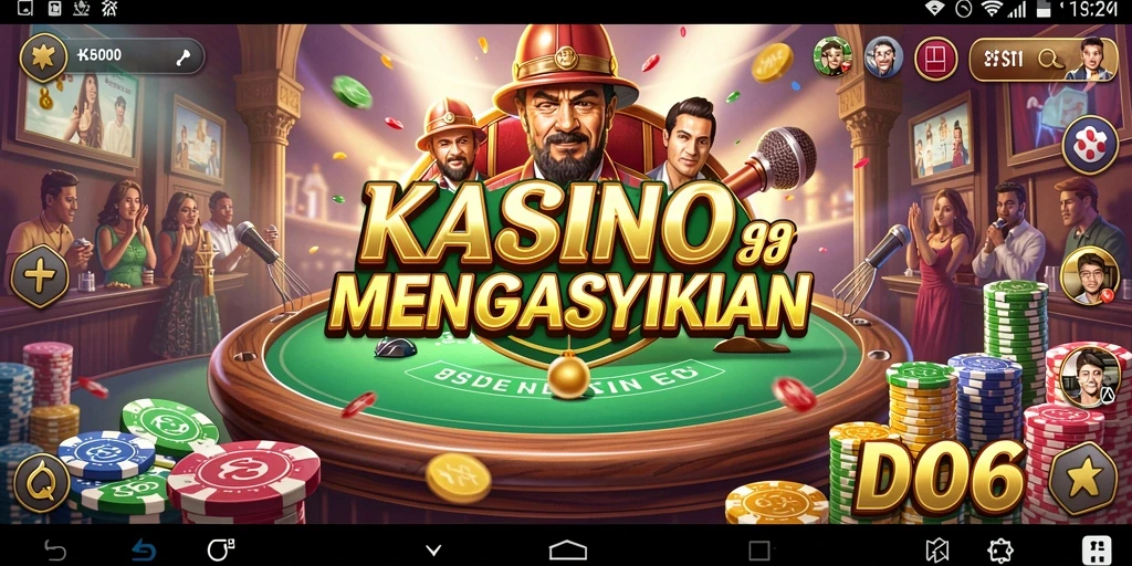 Screenshot gameplay dari D06 menampilkan pengalaman Kasino yang realistis.