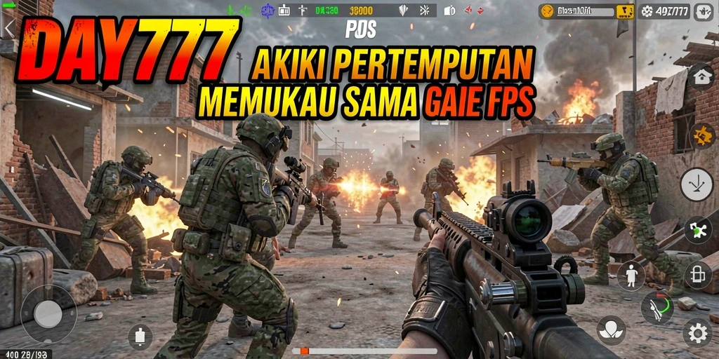 Screenshot DAY777 menampilkan aksi pertempuran yang seru dan mendebarkan.