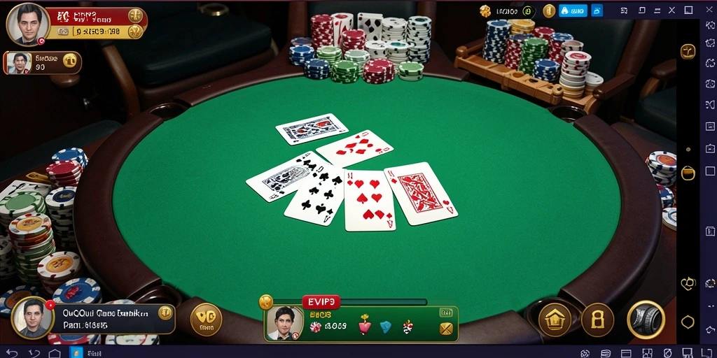 Tampilan gameplay QiuQiu yang menarik dari EVIP3.