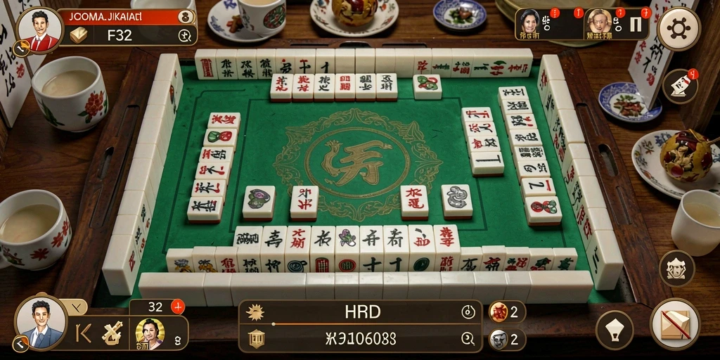 Menampilkan gameplay Mahjong yang mendebarkan dan interaktif.