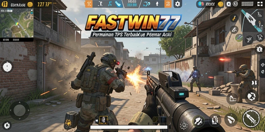 Tampilan gameplay FASTWIN77 dengan aksi tembak-menembak yang seru.