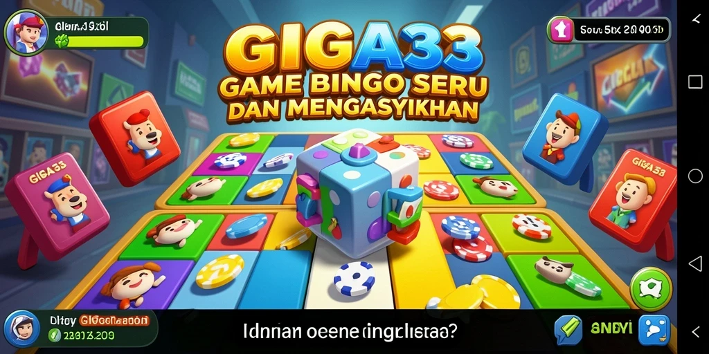 Tampilan gameplay seru GIGA33 dengan suasana Bingo yang menarik.