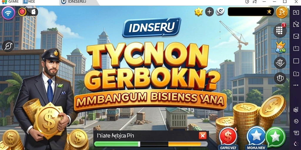 Tampilan menarik dari gameplay Tycoon di IDNSERU.