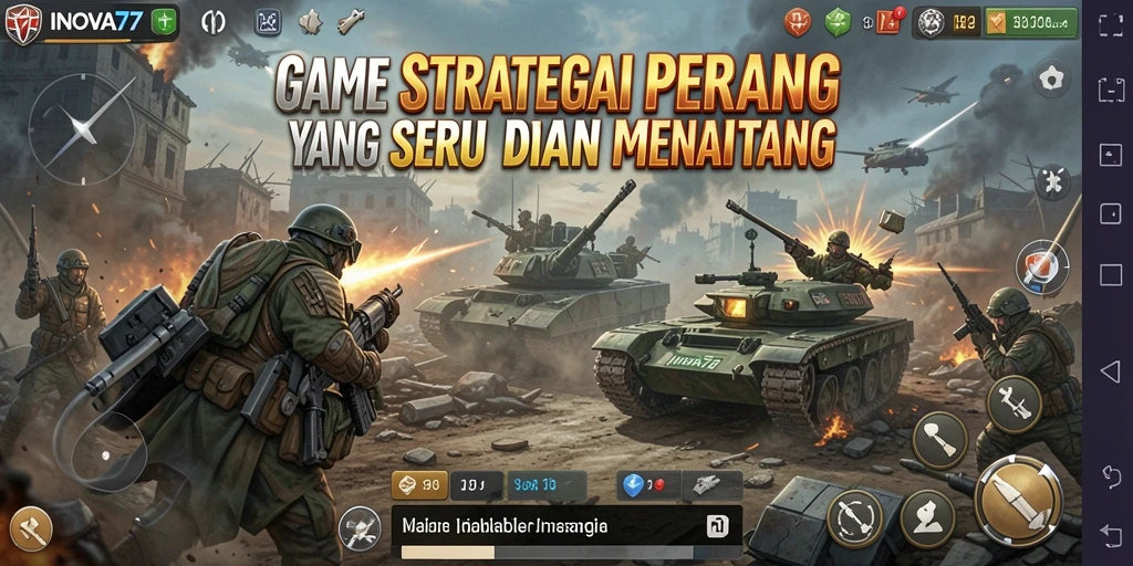 Tampilan gameplay menarik di INOVA77 dengan strategi pertempuran yang mendalam.