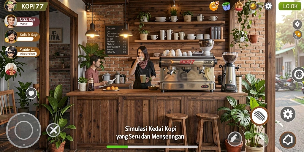 Tampilan gameplay KOPI77 yang seru dan interaktif.