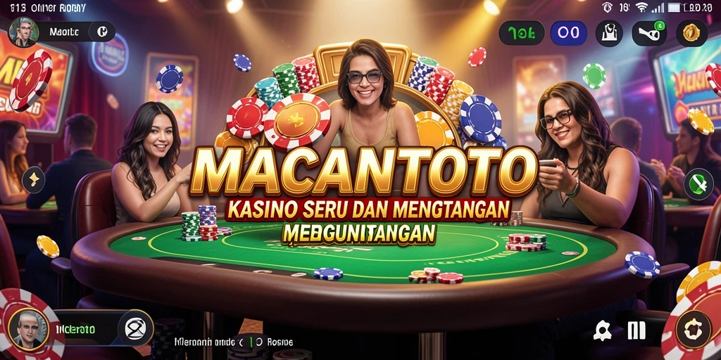 Tampilan menarik dari gameplay Kasino di MACANTOTO.