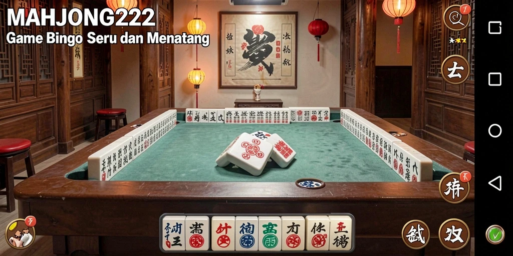 Tampilan gameplay Bingo yang seru di MAHJONG222.