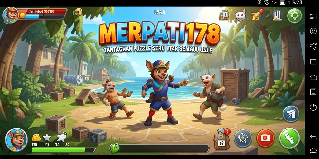 Tampilan gameplay puzzle yang menarik dan penuh tantangan.