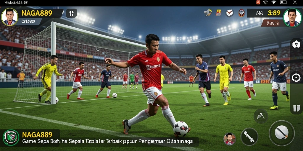 Tampilan gameplay yang menarik dari NAGA889 dengan aksi sepak bola yang seru.