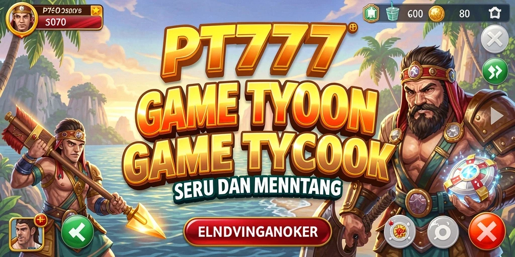 Gameplay PT777 dengan elemen manajemen bisnis yang seru.