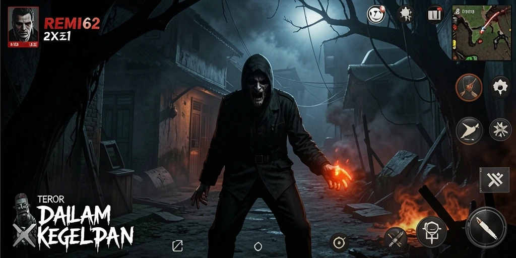 Screenshot REMI62 menampilkan ketakutan mendalam dalam gameplay horror.