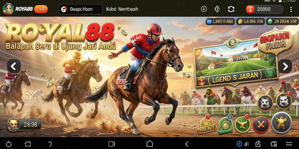 Tampilan gameplay seru dan mendebarkan dari ROYAL88.