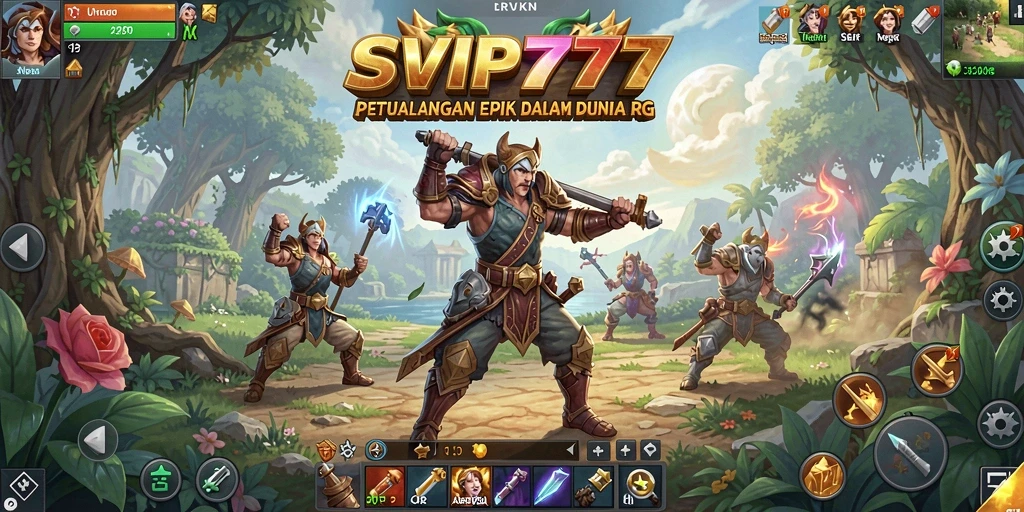 Tampilan gameplay yang menampilkan pertarungan seru dalam dunia RPG.