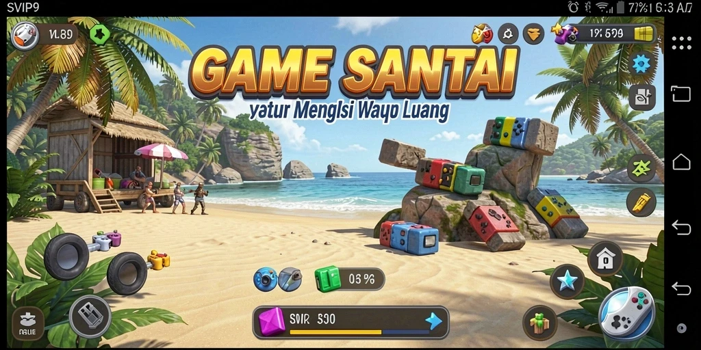 Gameplay santai yang penuh warna dan keseruan di SVIP9.