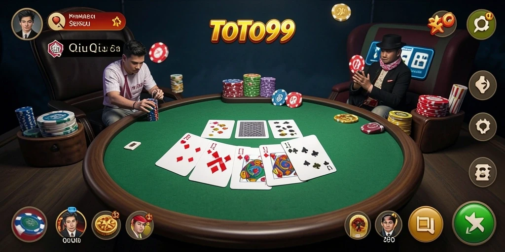Gameplay QiuQiu yang seru di TOTO99 dengan pemain aktif.