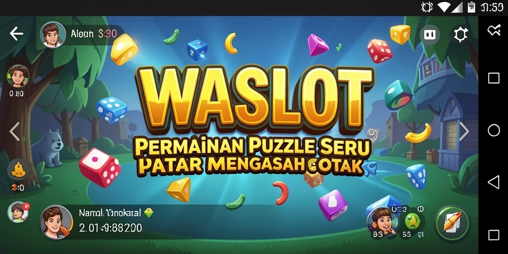 Tampilan gameplay puzzle yang menarik di WASLOT.