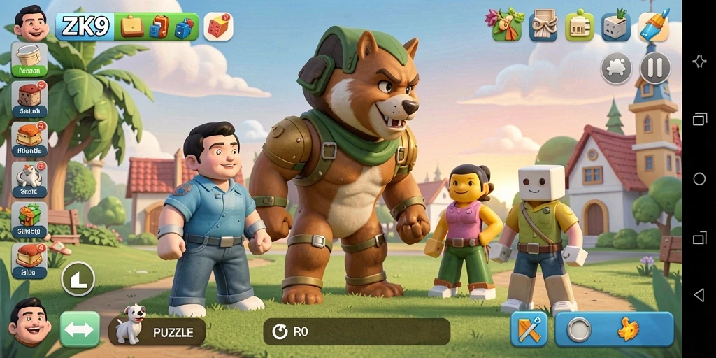 Tampilan gameplay ZK9 yang menarik dan penuh tantangan puzzle.